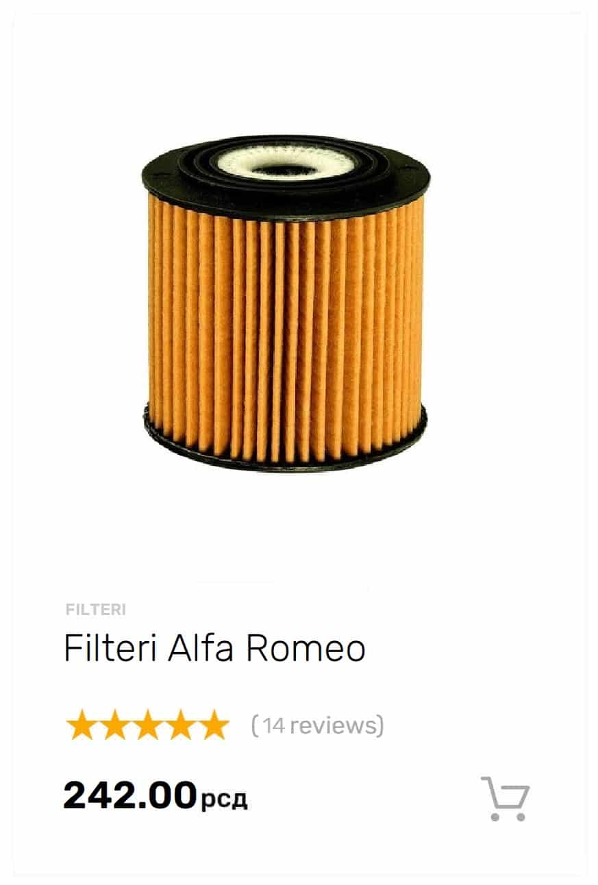 alfa romeo filter ulja, uljni filter alfa romeo
