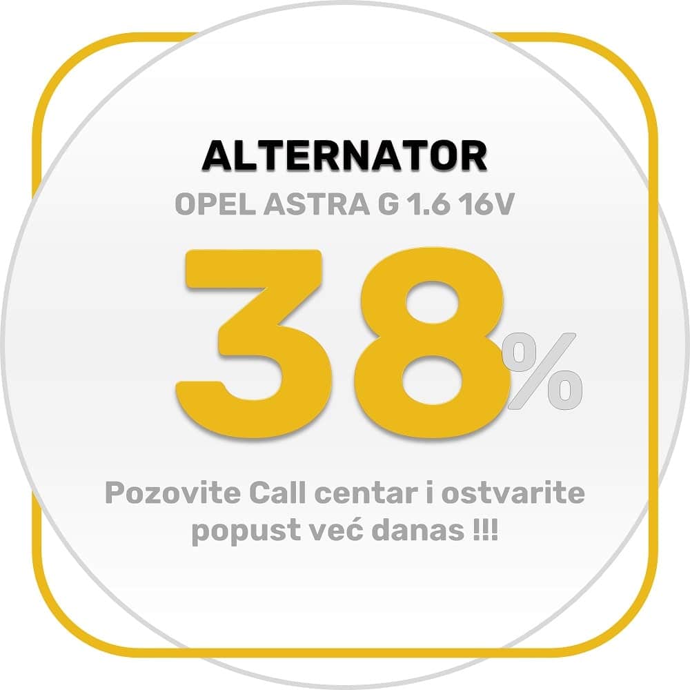 alternator opel astra g 1.6 16v, alternator za opel astra g 1.6 16v
