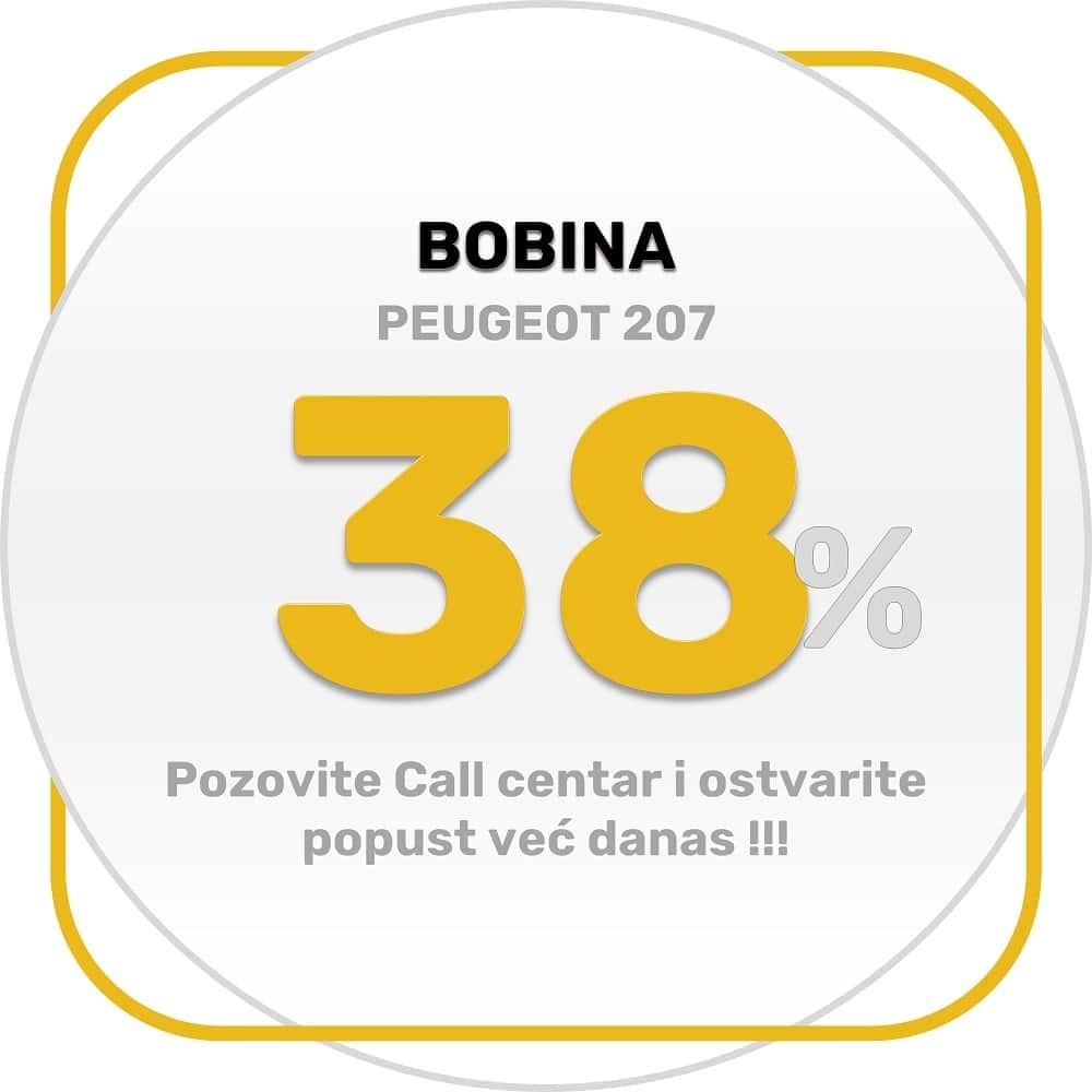 bobina peugeot 207, bobina pežo 207